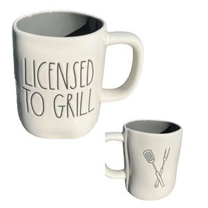 NEW Rae Dunn LICENSED TO GRILL mug